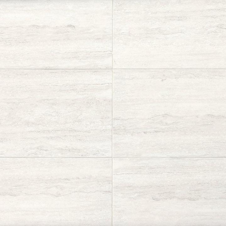 Forum Ivory Beige 12 x 24 Matte Travertine Look Floor and Wall Porcelain Tile