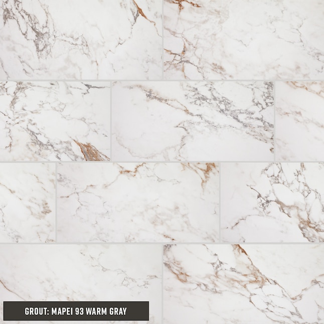 STAINMASTER Calacatta Gem Matte Porcelain Tile